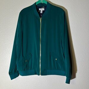 Susan Graver M Spring Jacket Jade Green Full Zip